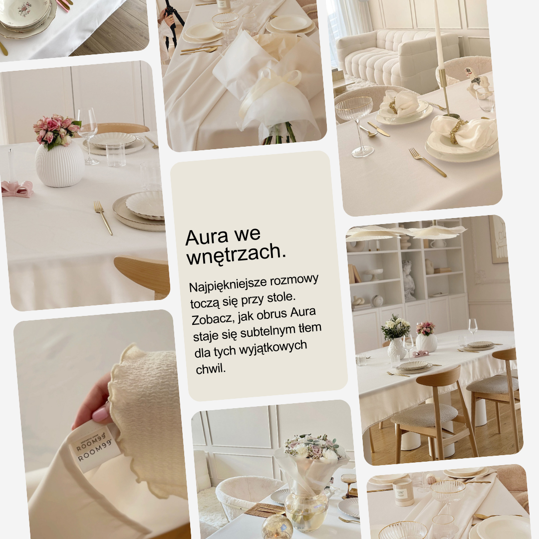 OBRUS PLAMOODPORNY AURA - PUDROWY RÓŻ 140x260