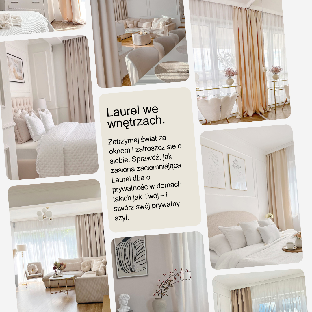 ZASŁONA ZACIEMNIAJĄCA LAUREL - SZARA CIEMNA 180x250 PRZELOTKA