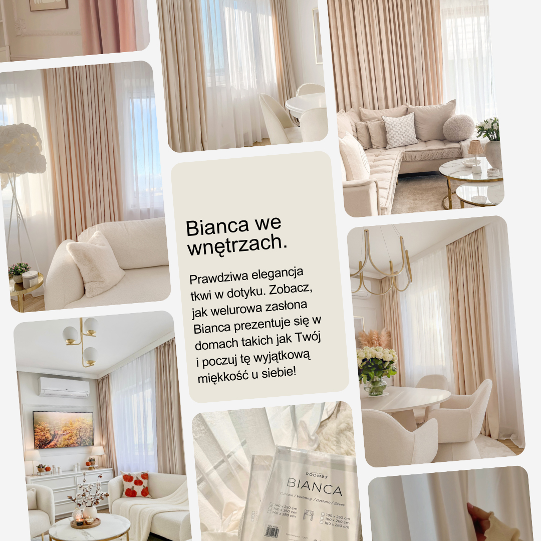 ZASŁONA WELUROWA BIANCA - RÓŻ INDYJSKI 140x280 SREBRNA PRZELOTKA