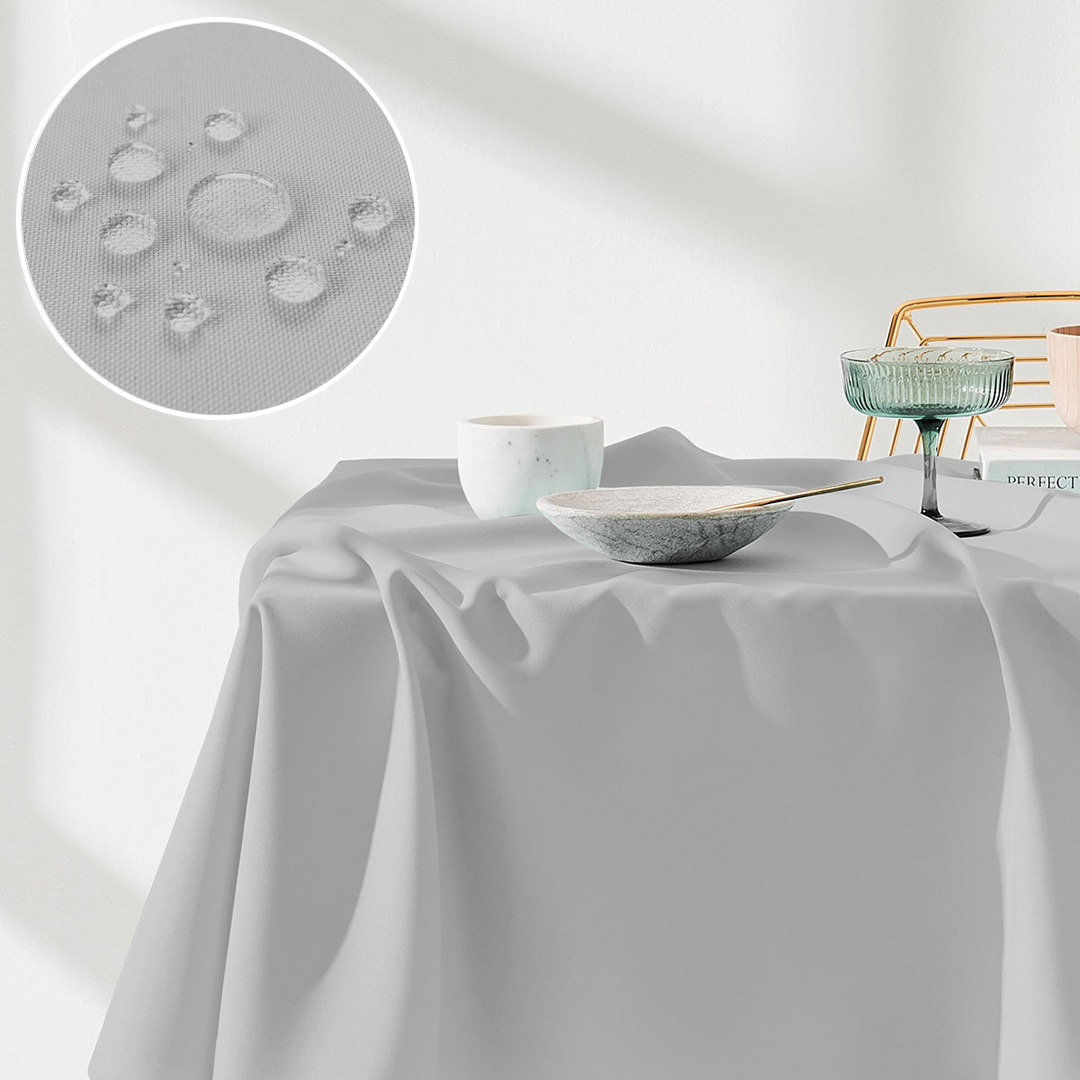  Szary gładki obrus Aura 140 x 200 cm 