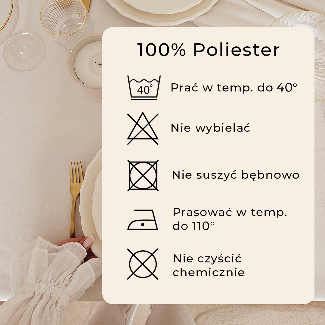 OBRUS PLAMOODPORNY AURA - MUSZTARDOWY 140x220