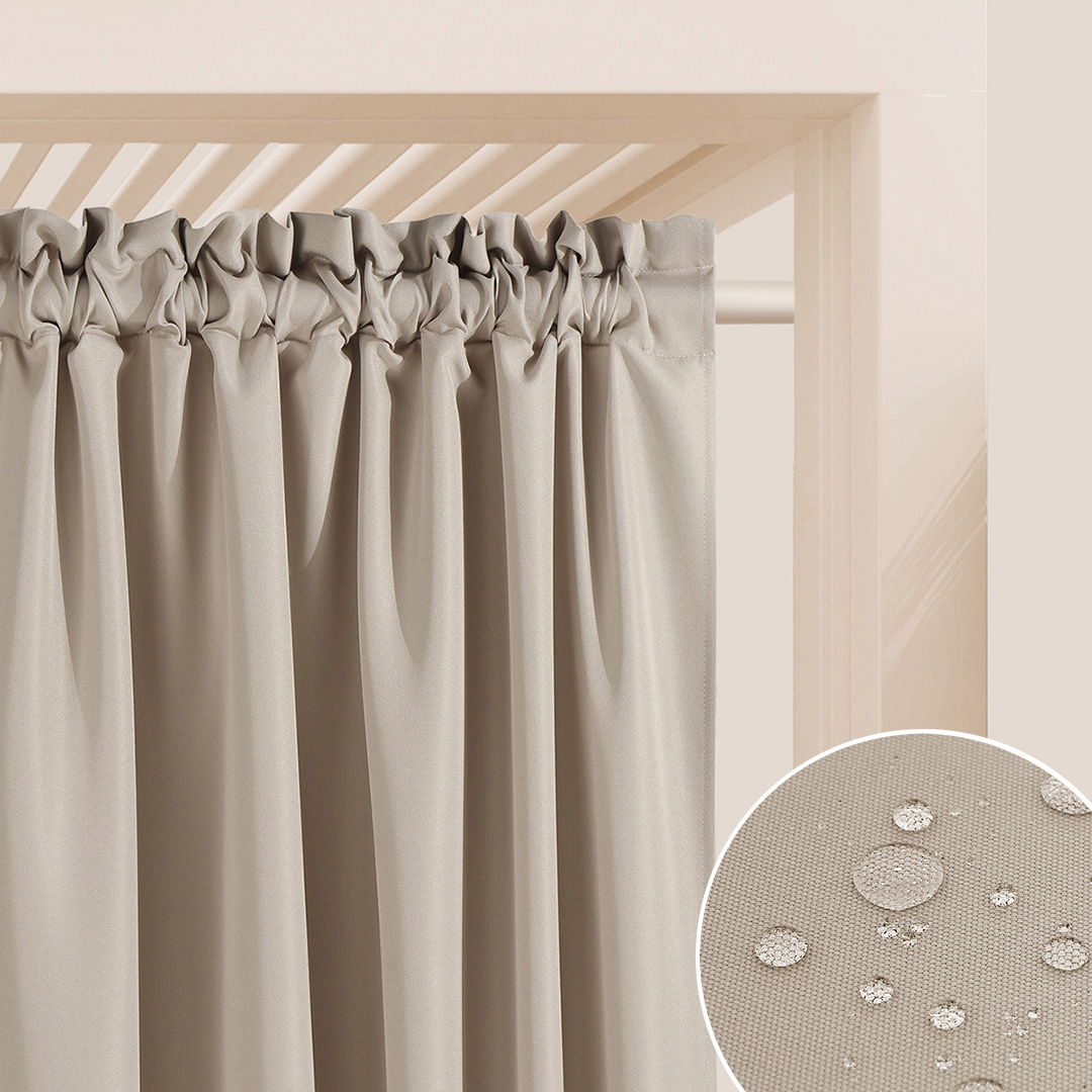  Zewnętrzna zasłona beżowa na taras 140x260 