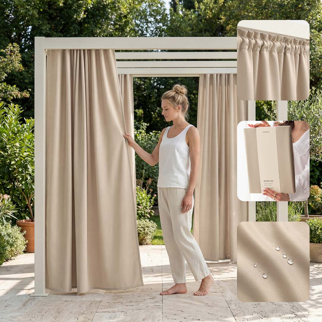  Zasłona do altany 155x220 z tunelem  