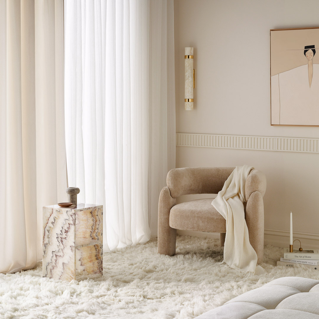 ZASŁONA BAWEŁNIANA LINEA - BEŻOWA 140x260 PRZELOTKA