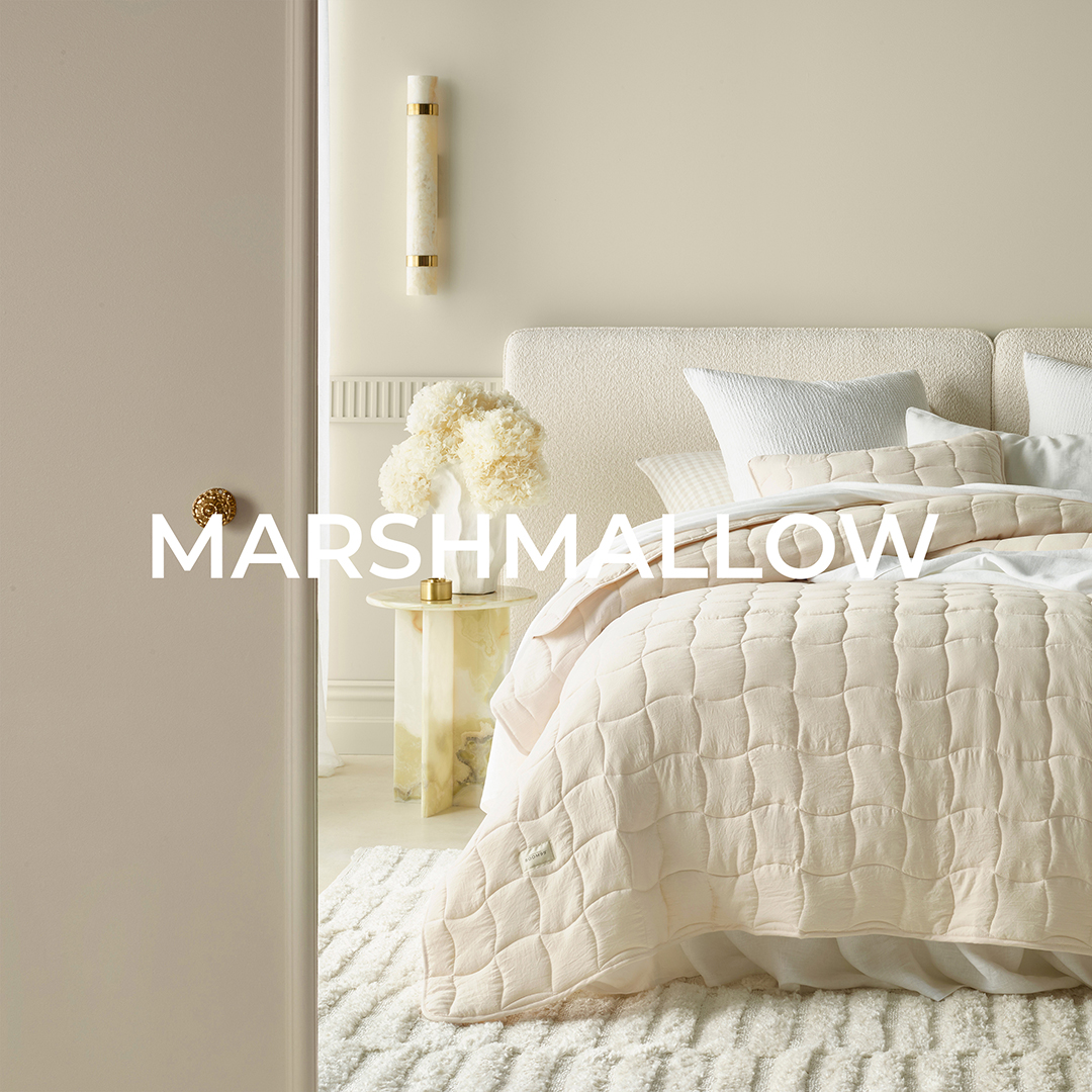NARZUTA NA ŁÓŻKO MARSHMALLOW - KREMOWA 200x220